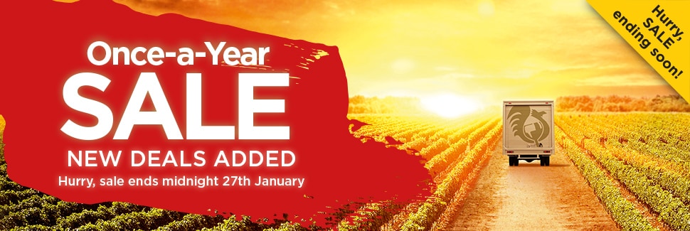 Once-a-year SALE - It's the big one ... your annual chance to refill wine rack at LOW price