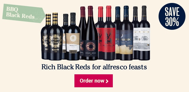 Big BBQ Black Reds Rich Black Reds for alfresco feasts - Now £7.99 a bottle - 30% OFF >