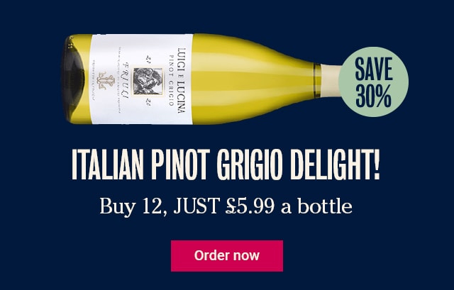 Italian Pinot Grigio delight! Buy 12, JUST £5.99 a bottle - SAVE 30% Order now > 