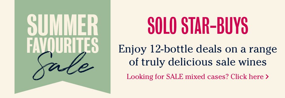 Summer Favourites Sale. Solo star-buys. Enjoy 12-bottle deals on a range of truly delicious sale wines