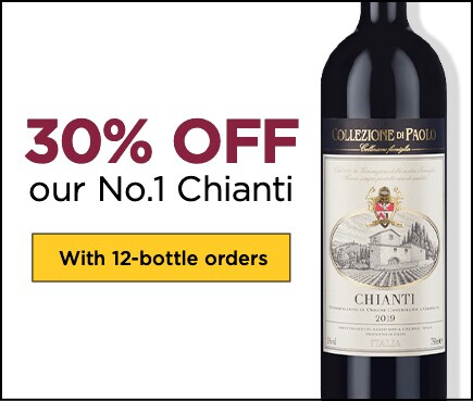 30% OFF our No.1 Chianti - With 12-bottle orders