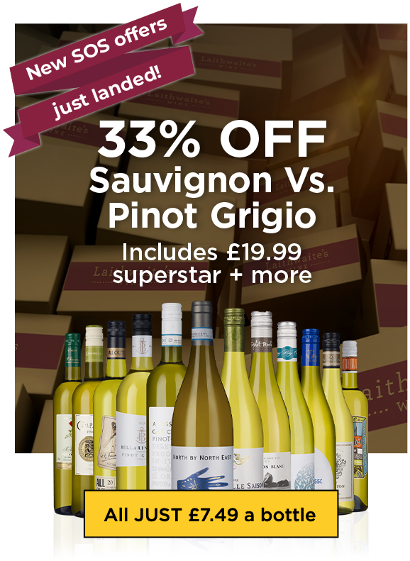 35% OFF Sauvignon Vs. Pinot Grigio -  Includes £19.99 superstar + more - All JUST £7.49 a bottle