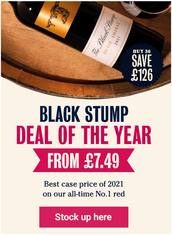 Black Stump Deal of the year - From £7.49 - Best case price of 2021 on our all-time No.1 Red - Stock up here