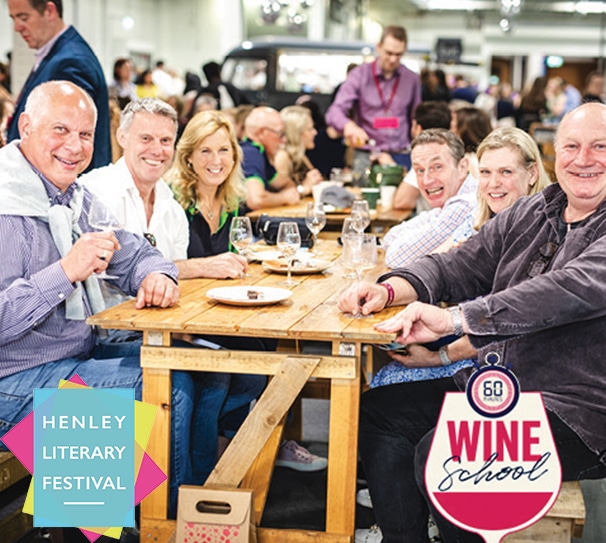 60 Minute Wine Schoool at Henley Literary Festival 6PM - 7PM 60 Minute Wine Schoool at Henley Literary Festival 6PM - 7PM