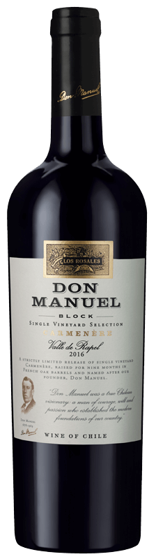 Los Rosales Don Manuel Block Single Vineyard Selection Carmenère 2016