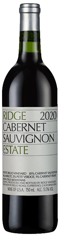Ridge Estate Cabernet Sauvignon 2020 Ridge Estate Cabernet Sauvignon 2020