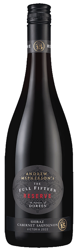 Andrew McPherson's The Full Fifteen Reserve Doreen's Shiraz