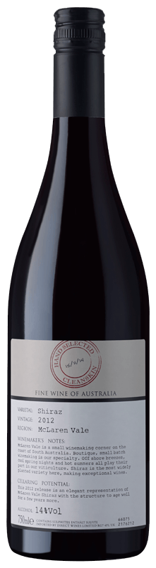 Cleanskin Mclaren Vale Shiraz 2012 Cleanskin Mclaren Vale Shiraz Laithwaite S Wine