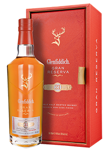 Glenfiddich 21-year-old Gran Reserva Single Malt Scotch Whisky (70cl in gift box