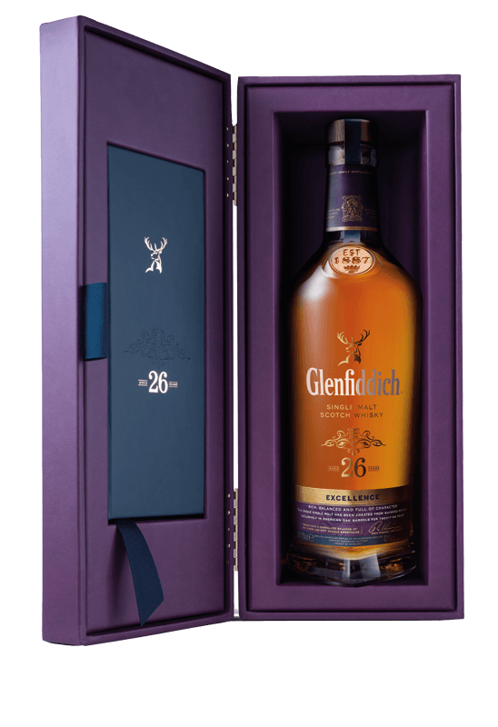 Glenfiddich Excellence 26-year-old Single Malt Scotch Whisky (70cl in gift box) Glenfiddich Excellence 26-year-old Single Malt Scotch Whisky (70cl in gift box)