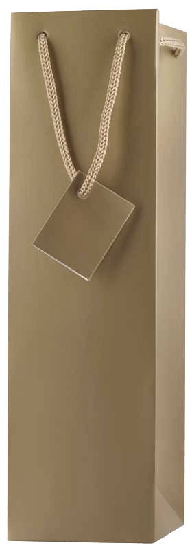 Gold Single Bottle Wine Bag 