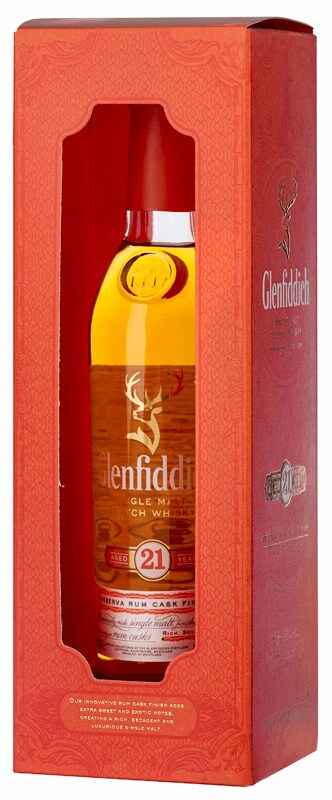 Glenfiddich 21-year-old Single Malt Scotch Whisky (20cl in gift box) Glenfiddich 21-year-old Single Malt Scotch Whisky (20cl in gift box)