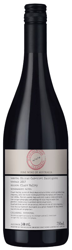 Cleanskin Clare Valley Shiraz Cabernet Sauvignon 2017 Cleanskin Clare Valley Shiraz Cabernet Sauvignon 2017