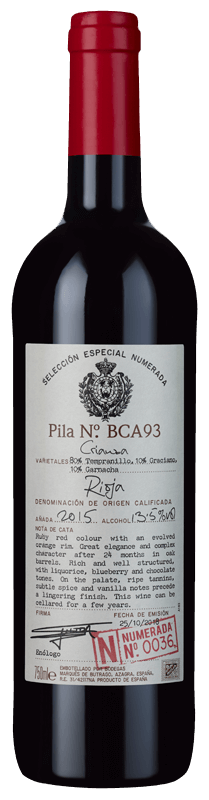 Selección Numerada 36 Crianza 2015