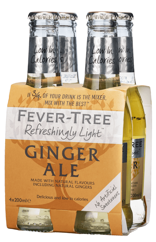 Fever-Tree Refreshingly Light Ginger Ale (4x20cl) 