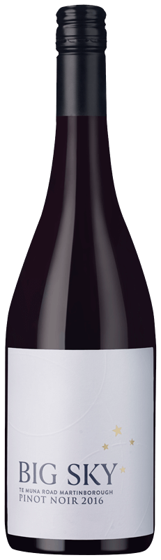 Big Sky Te Muna Road Martinborough Pinot Noir 2016 Big Sky Te Muna Road Martinborough Pinot Noir 2016