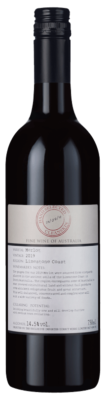 Cleanskin Limestone Coast Merlot 2019 Cleanskin Limestone Coast Merlot 2019