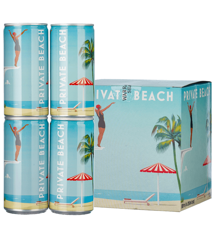 Private Beach Sparkling Rosé (4 cans x 200ml each) NV