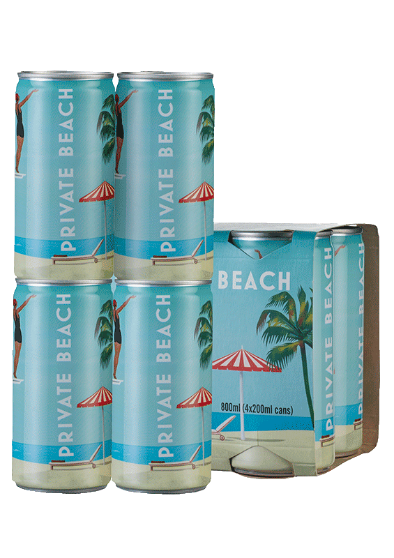 Private Beach Sparkling Rosé (4 cans x 200ml each) Private Beach Sparkling Rosé (4 cans x 200ml each)