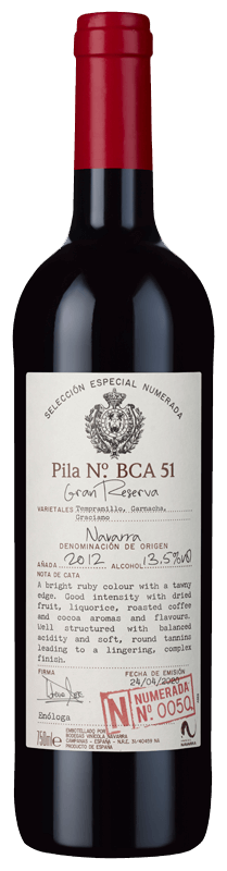 Selección Especial Numerada 50 Gran Reserva 2012
