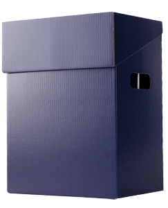 Unbranded 6 bottle Blue Cardboard Box 