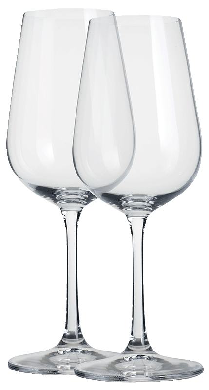 Dartington White Glass Pair