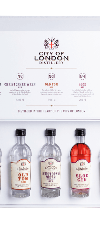 City of london distillery Gin tasting selection NV