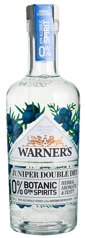 Warner's Juniper Double Dry Alcohol Free Botanic Garden Spirits NV