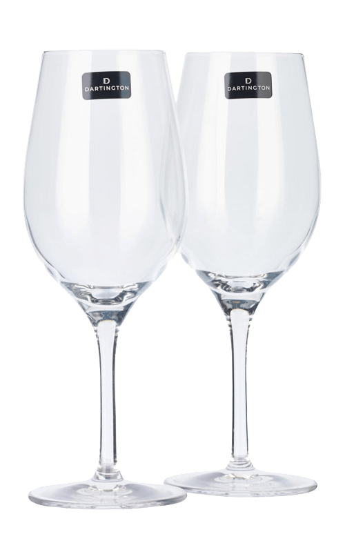 Dartington Universal White Glass Pair