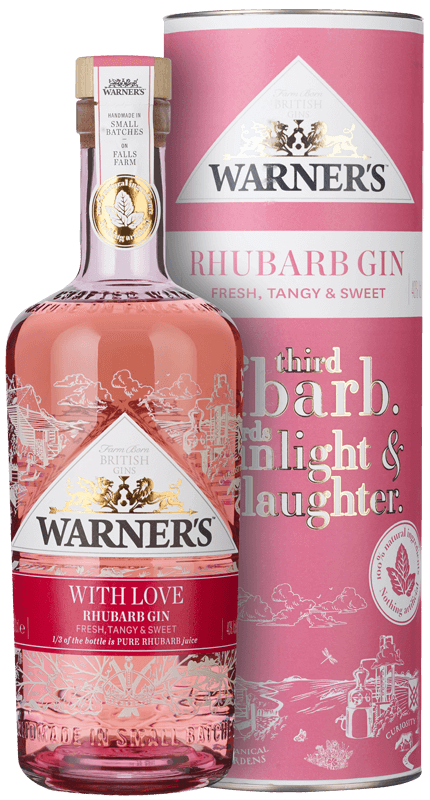 Warner's Rhubarb Gin 'With Love' Label (70cl) 2019