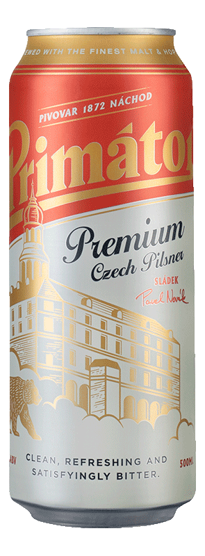 PrimÃ¡tor Premium Pilsner Lager (500ml can)