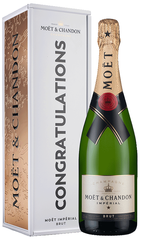 Champagne Moët & Chandon Brut Impérial Congratulations tin Champagne Moët & Chandon Brut Impérial Congratulations tin