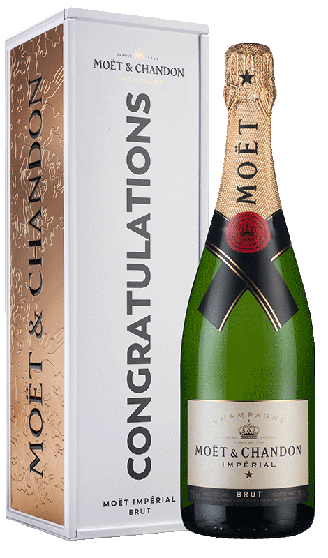 Champagne Moët & Chandon Brut Impérial Congratulations tin NV