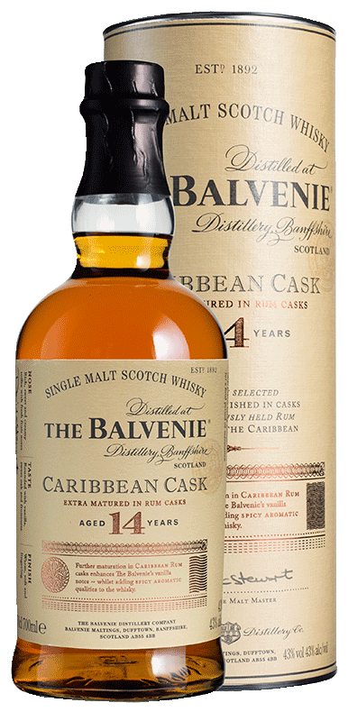 Balvenie Caribbean Cask 14-year-old Single Malt Scotch Whisky (70cl) Balvenie Caribbean Cask 14-year-old Single Malt Scotch Whisky (70cl)