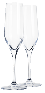 Pair of Dartington flutes in box pre-pack 2025