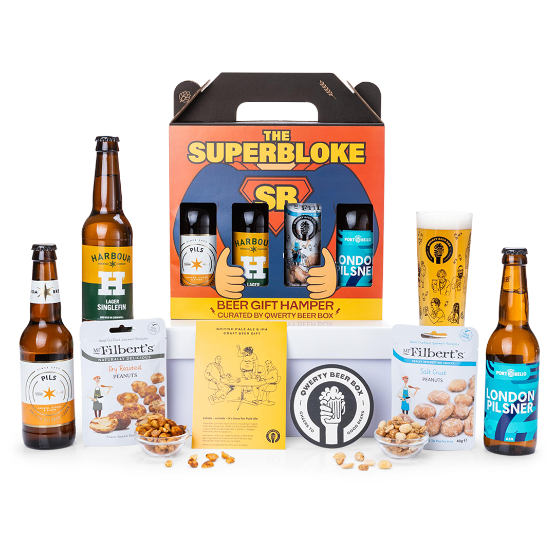 The Superbloke Premium Craft Beer Gift Hamper By QWERTY Beer Box - Free Delivery The Superbloke Premium Craft Beer Gift Hamper By QWERTY Beer Box - Free Delivery