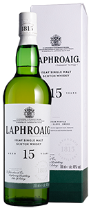 Laphroaig 15-Year-Old Islay Single Malt Whisky (in gift box) 70cl