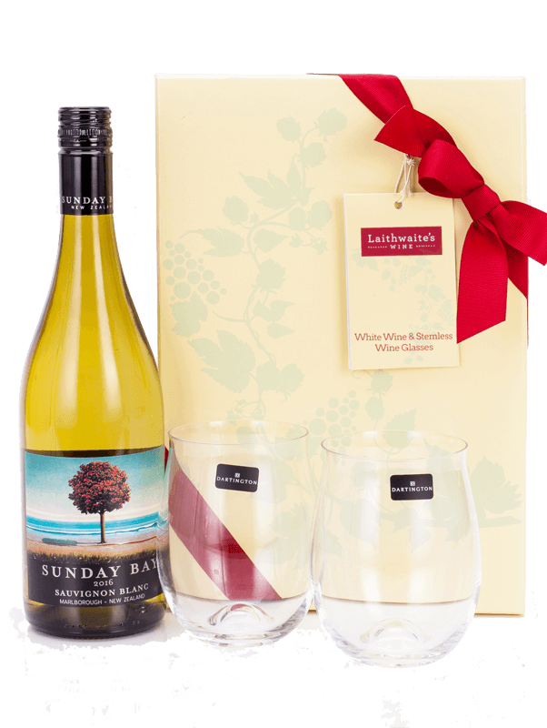 New Zealand Sauvignon Blanc and Stemless Glasses Gift Set