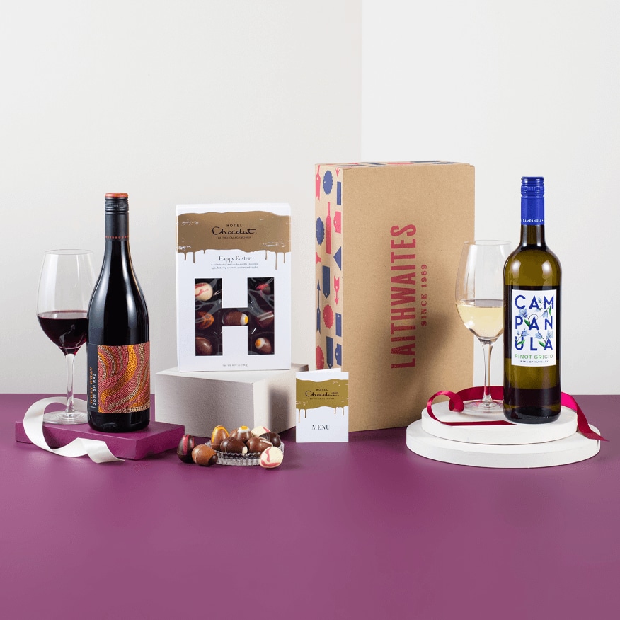 Hotel Chocolat Easter Box with Wine Duo Hotel Chocolat Easter Box with Wine Duo