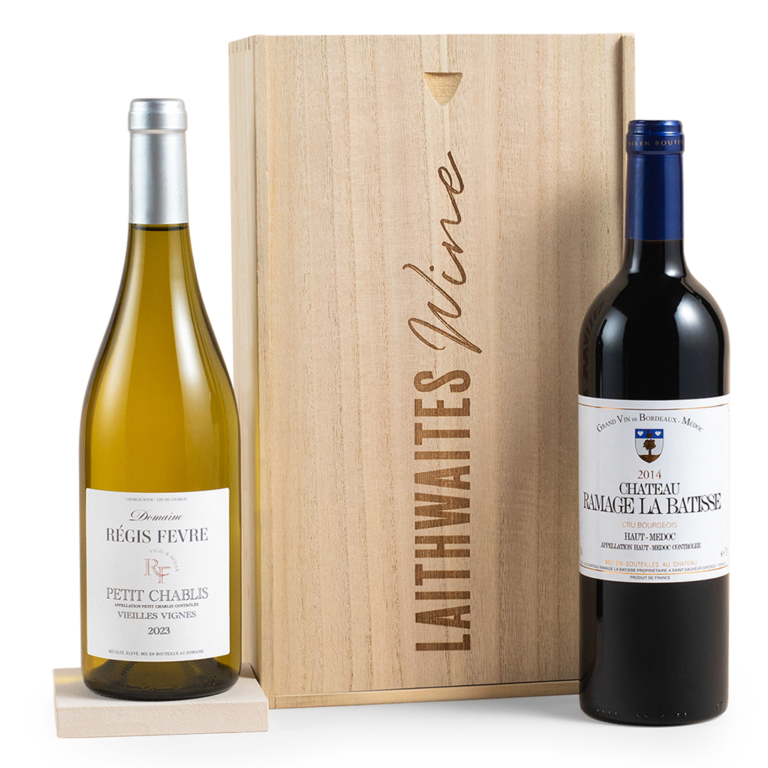 Luxury Mixed Wine Duo in Wooden Gift Box Luxury Mixed Wine Duo in Wooden Gift Box