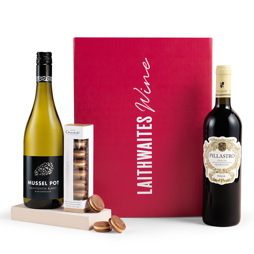 Hotel Chocolat Macarons & Wine Duo Gift Set - Free Delivery* Hotel Chocolat Macarons & Wine Duo Gift Set - Free Delivery*