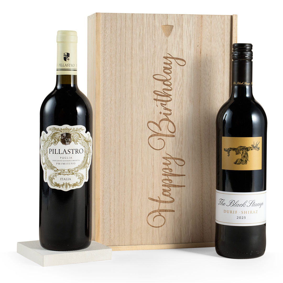 Happy Birthday Red Wine Gift Duo Happy Birthday Red Wine Gift Duo