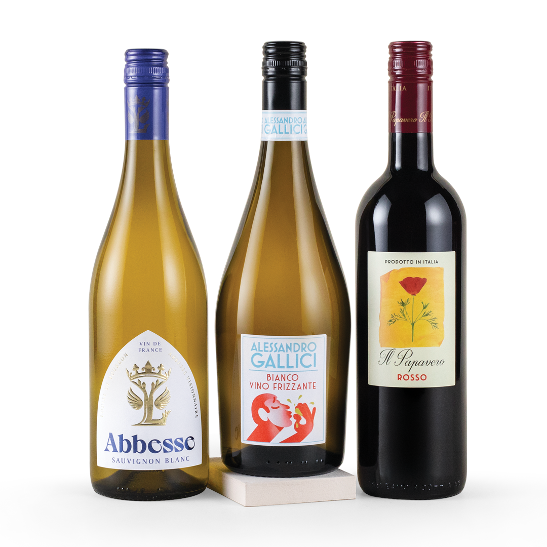 Celebration Trio Sauvignon, Italian Red & Sparkling Italian Gift