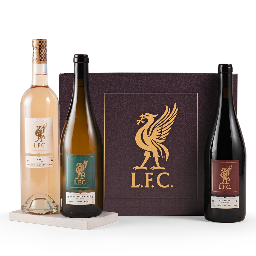 Official Liverpool Football Club Wine Trio Gift Official Liverpool Football Club Wine Trio Gift