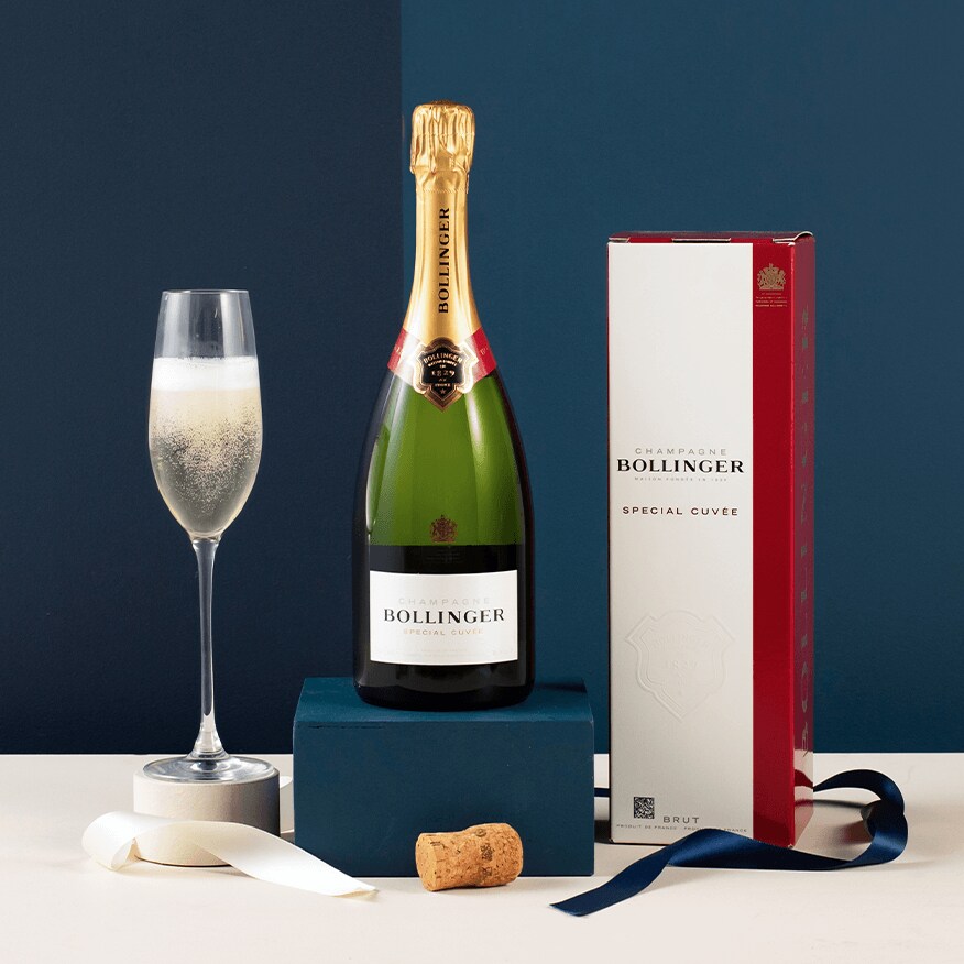Bollinger Cuvée Brut Champagne with gift card Bollinger Cuvée Brut Champagne with gift card