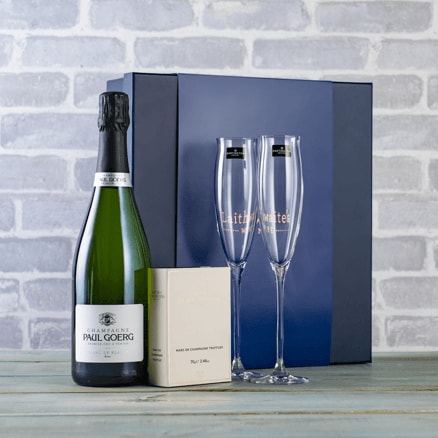 Champagne, Flutes and Truffles Gift Set