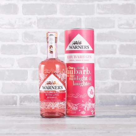 Warner's Rhubarb Gin 'With Love' Gift Warner's Rhubarb Gin 'With Love' Gift