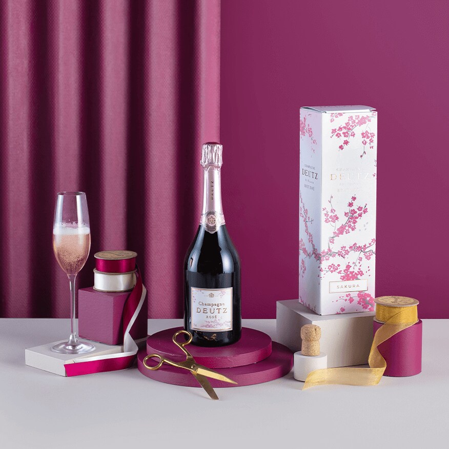 Champagne Deutz Brut Rosé Sakura Edition Gift Champagne Deutz Brut Rosé Sakura Edition Gift