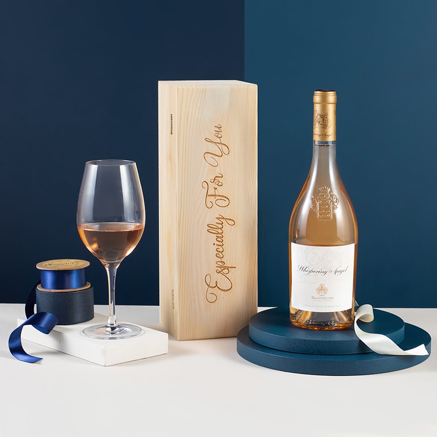 Whispering Angel Rosé in Wooden Gift Box