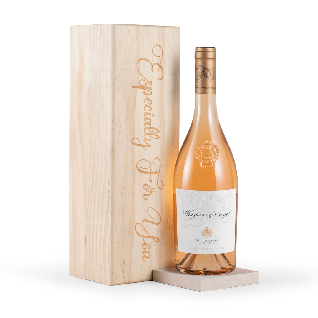 Whispering Angel Rosé in Wooden Gift Box Whispering Angel Rosé in Wooden Gift Box